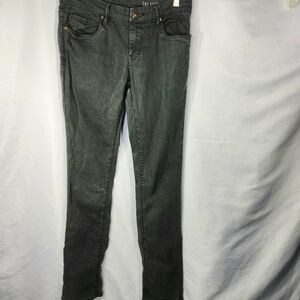 Blank NYC Anthropologie Dark Green 5 Pocket Straight Leg Jeans Size 27